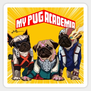 My Pug Academia Sticker